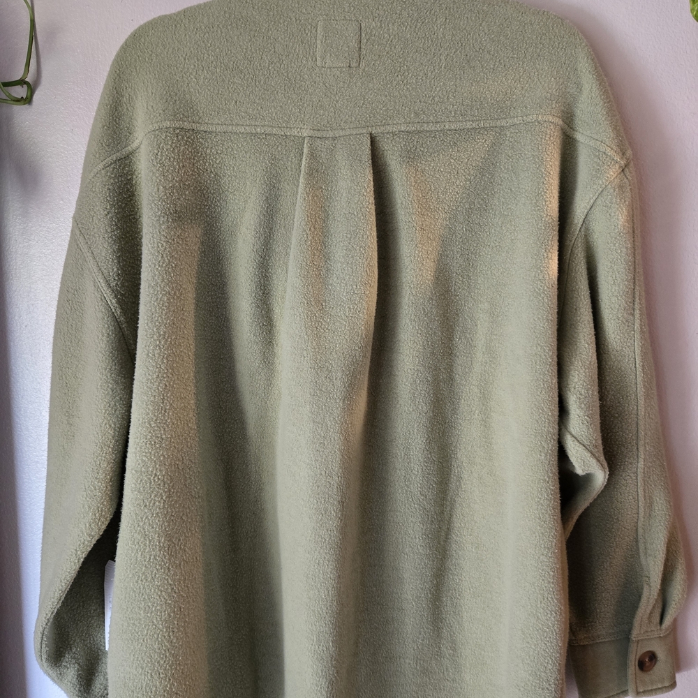 Billabong green medium/10 unisex any time shacket 60%cotton NWT - Picture 5 of 6